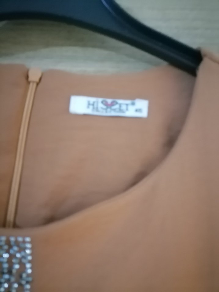 Bej Uzun Kollu Salaş Kadın Tunik - Görsel 3