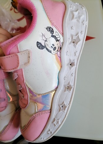 Kız Çocuk Pembe Minnie Mouse Spor Ayakkabı - Görsel 4
