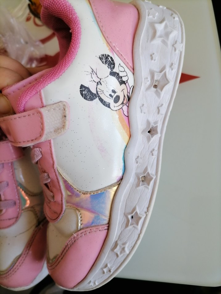 Kız Çocuk Pembe Minnie Mouse Spor Ayakkabı - Görsel 4