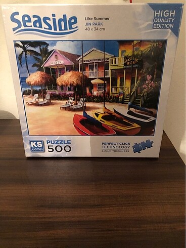 KS GAMES SIFIR 500 PARÇA SAHİL PUZZLE. AMBALAJLI JELATİNLİ SIFI