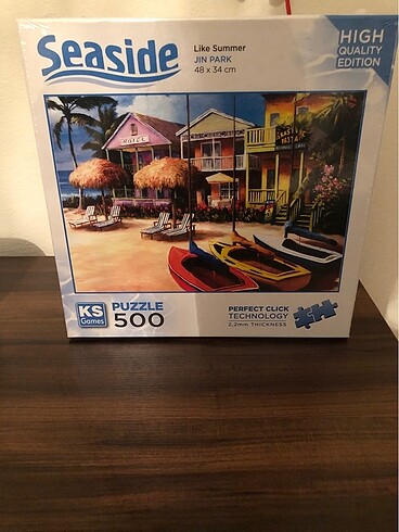 Beden Renk KS GAMES SIFIR 500 PARÇA SAHİL PUZZLE. AMBALAJLI JELATİNLİ SIFI