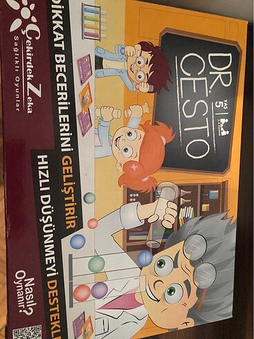 DR. CESTO, GESTO SIFIR DİKKAT SETİ. HEDİYE GELDİ İLGİ GÖRMEDİ. S
