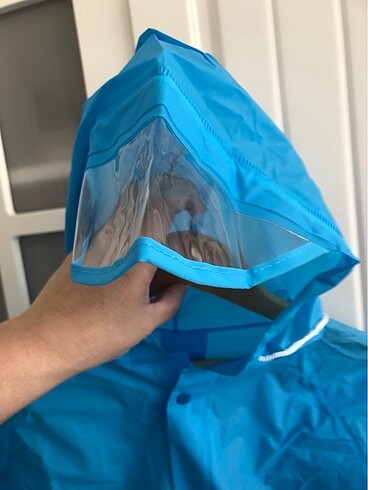 8 Yaş Beden mavi Renk SEA HOME HAYVANLI ÇOCUK YAĞMURLUK. ÇANTA KORUMALI VE ÇANTASIYLA