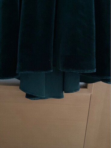 s Beden yeşil Renk Alfabeta kadife abiye elbise