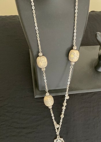 El Emeği Tasarım Bohem Zincir Detaylı Uzun Kolye - Görsel 3