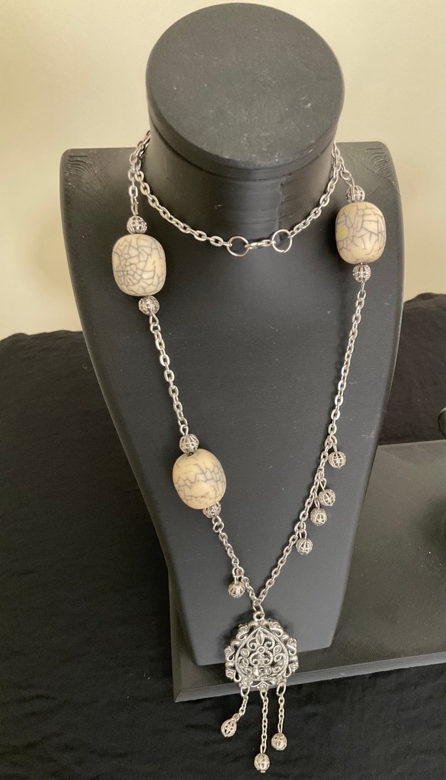 El Emeği Tasarım Bohem Zincir Detaylı Uzun Kolye - Görsel 2