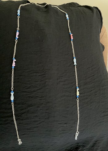 El Emeği Tasarım Pastel Renkli Detaylı Gözlük Zinciri - Görsel 2