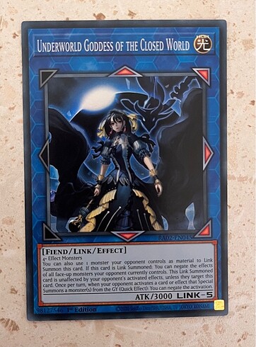 Yugioh Underworld goddess of the closed world (SR)