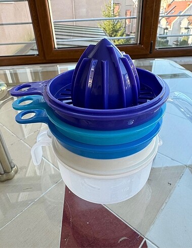  Beden lacivert Renk Tupperware Mutfak İncisi Limon Sıkacağı