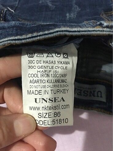 Standart Beden Beden Jean etek