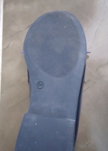 34 Beden mavi Renk Tokalı Lacivert Kız Loafer Ayakkabı