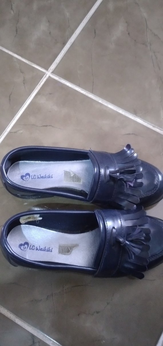 Tokalı Lacivert Kız Loafer Ayakkabı - Görsel 2