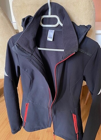 s Beden siyah Renk Decathlon softshell mont