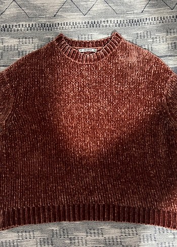 Pull&Bear şönil kumaş kazak - Görsel 6