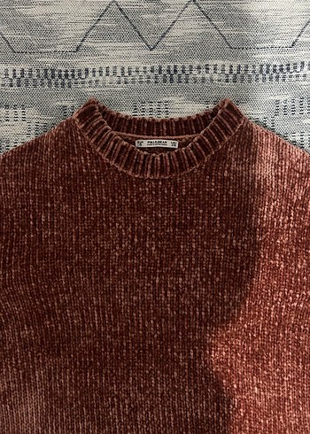 Pull&Bear şönil kumaş kazak - Görsel 7