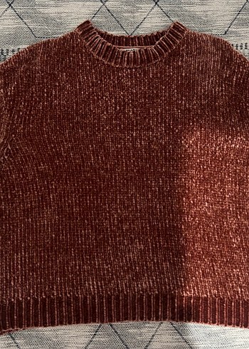 Pull&Bear şönil kumaş kazak - Görsel 8