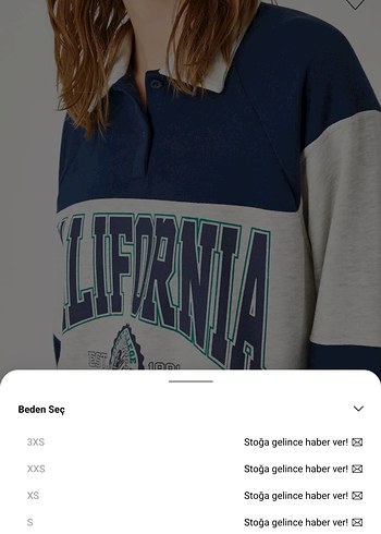 Polonya Yaka Kolej Koton Kadın Sweatshirt - Görsel 13