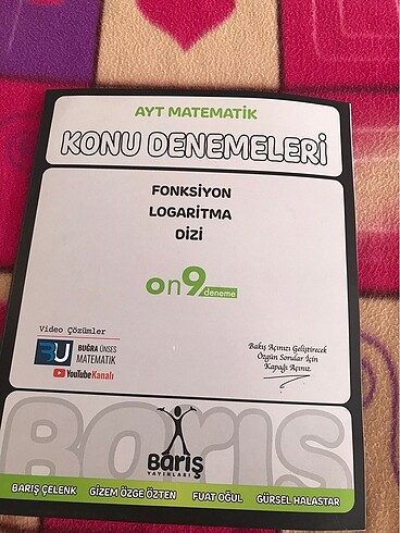 BARIŞ YAYINLARI AYT MATEMATİK KONU DENEMELERİ 19?LU DENEME