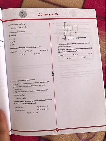 Beden BARIŞ YAYINLARI AYT MATEMATİK KONU DENEMELERİ 19?LU