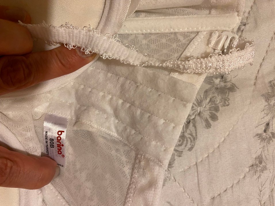 Dantel Detaylı Beyaz Straplez Büstiyer - Görsel 4