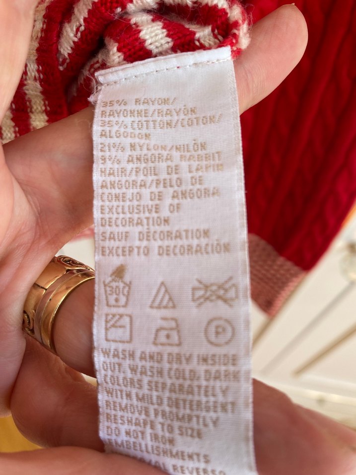 TOMMY HİLFİGER
Kırmızı V Yaka Örgü Kadın Triko - Görsel 4