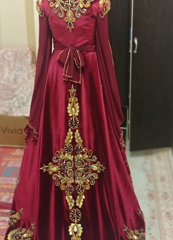 Bordo Kadife Bindallı