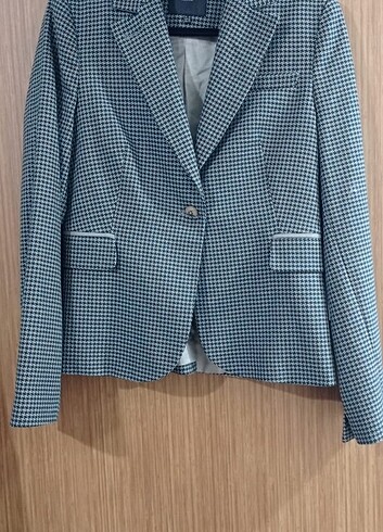 Paulmark Blazer ceket kazayağı yama dirsek