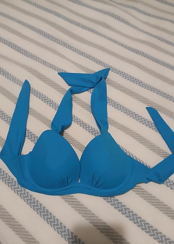 xs Beden mavi Renk Mavi Mini Bohem Bikini Üstü