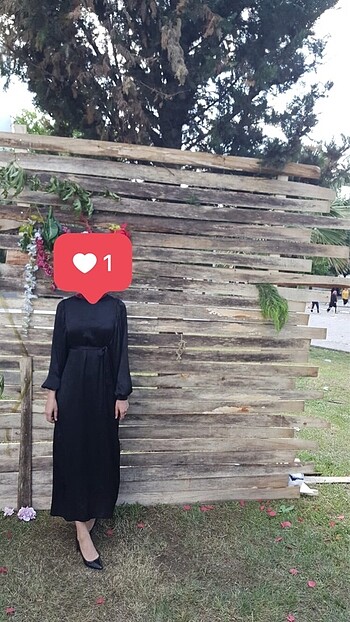 Standart beden siyah elbise