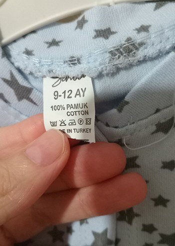 Diğer Sifir Gri Yıldız Desenli Bebek Takımı