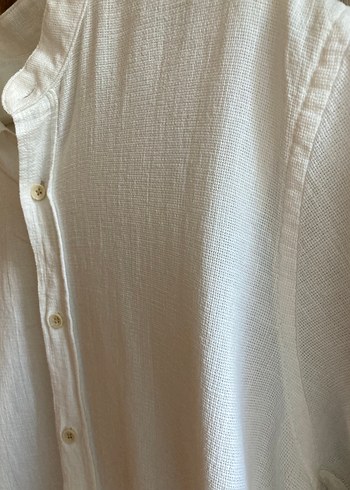 DeFacto Beyaz Erkek Gömlek  M Beden  Regular Fit - Görsel 2