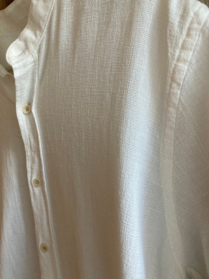 DeFacto Beyaz Erkek Gömlek  M Beden  Regular Fit - Görsel 2