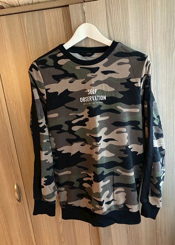 Kamuflaj Desenli Erkek Sweatshirt - Görsel 2