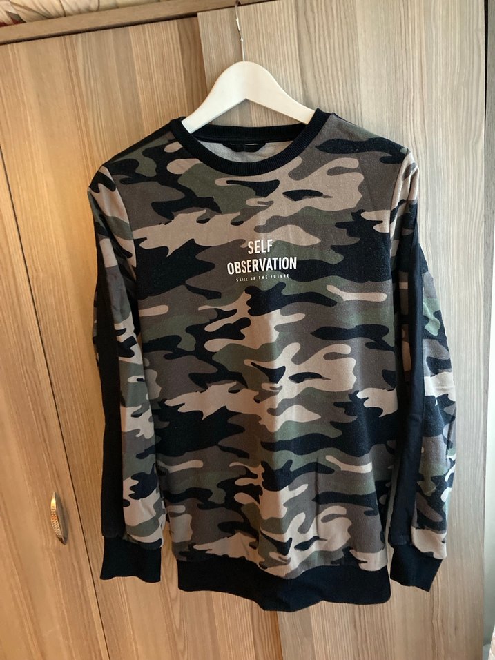 Kamuflaj Desenli Erkek Sweatshirt - Görsel 2