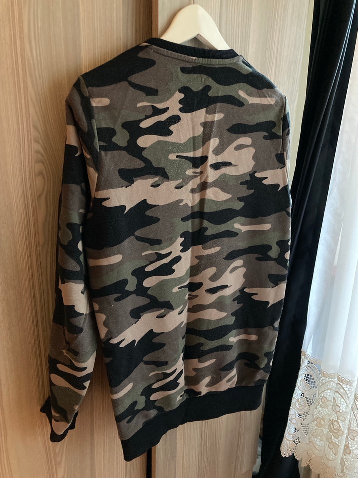 Kamuflaj Desenli Erkek Sweatshirt - Görsel 3