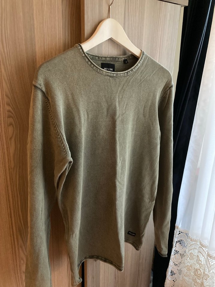 Only & Sons Haki İnce Kazak - M Beden - Görsel 2