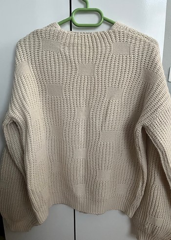 Bej Örgü Kadın Hırka - Görsel 2