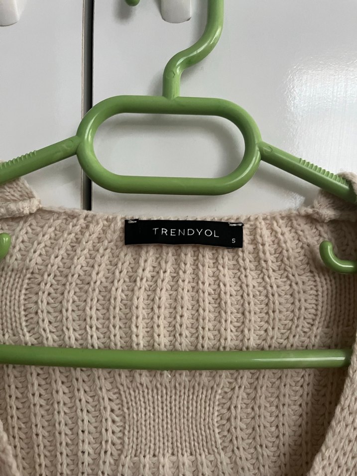 Bej Örgü Kadın Hırka - Görsel 3