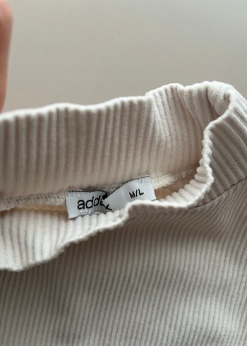 Beyaz Kadın Balıkçı Yaka Crop - Görsel 2