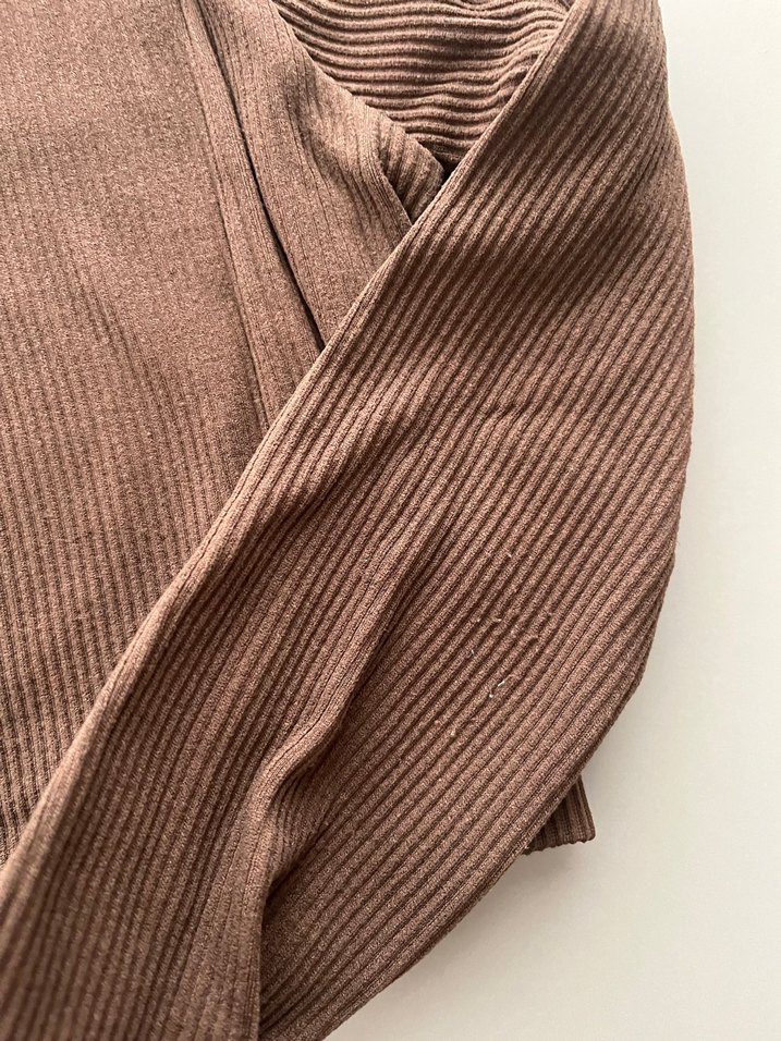 Kahverengi Kadın crop - Görsel 3