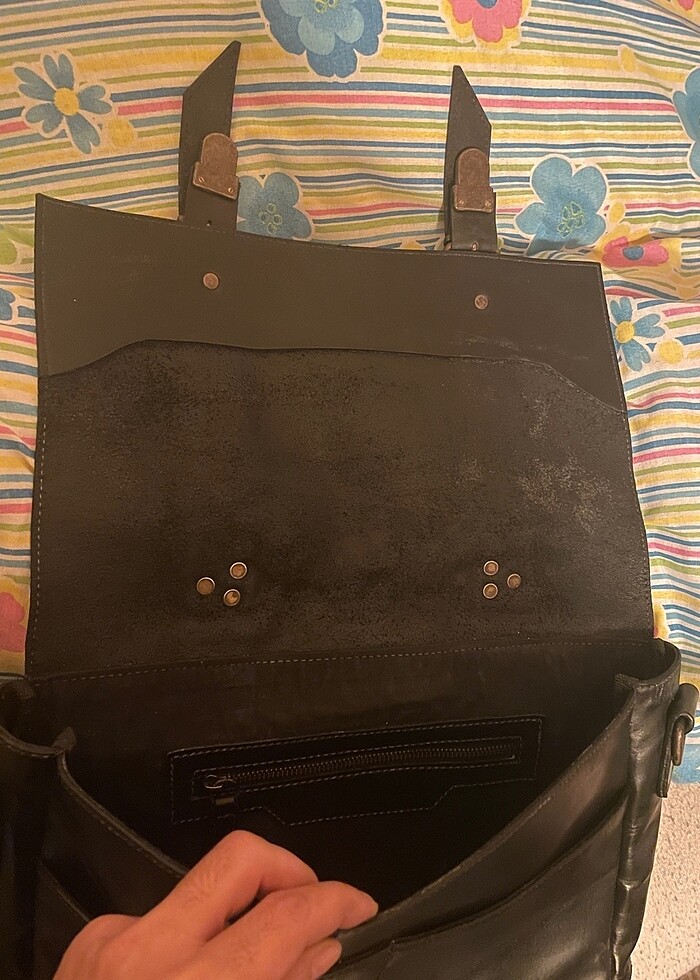 Postacı çanta gerçek deri - Görsel 4