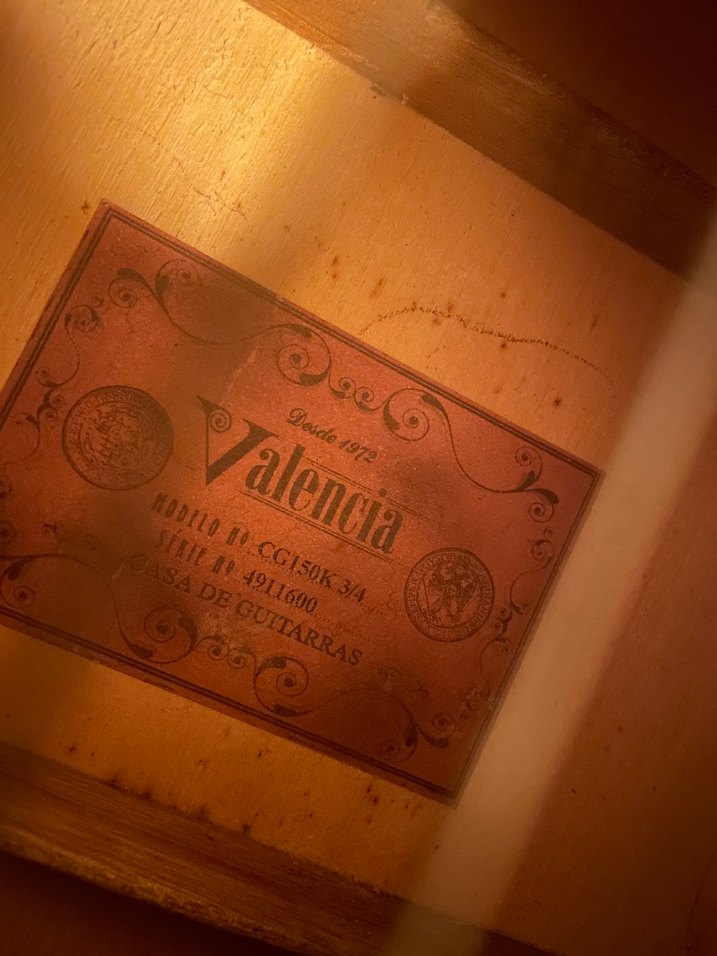 Valencia turuncu klasik gitar 3/4 - Görsel 2