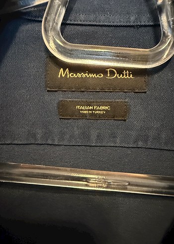 s Beden Massimo DuttiMavi Denim Erkek Gömlek Uzun Kollu
