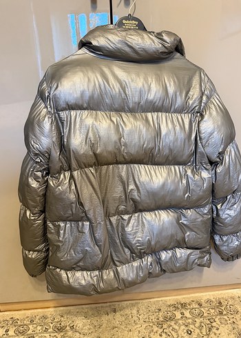 Oysho Oysho Gri Metalik Kadın Kışlık Şişme Mont
