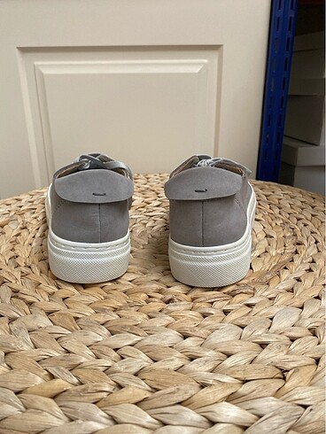 39 Beden Kadın Hakiki Deri Mavi Sneaker