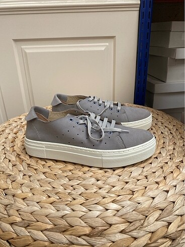 Diğer Kadın Hakiki Deri Mavi Sneaker