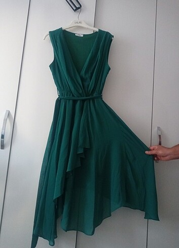 zara temsili 42 beden şifon elbise