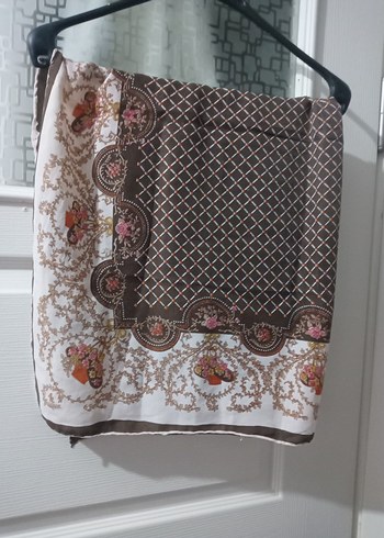 Kahverengi  eşarp,Kadın Fular - Görsel 5