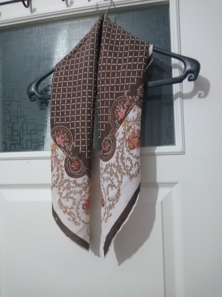 Kahverengi  eşarp,Kadın Fular - Görsel 2