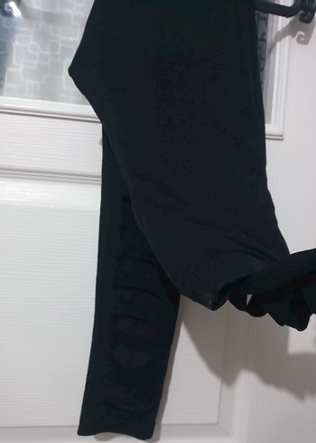 Siyah Dilimli  Kadın Tayt - Görsel 3